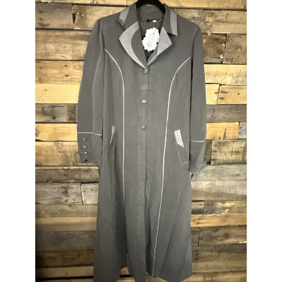 Al Batool , Grey, Size 54, Abaya - Picture 1 of 5